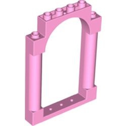 40066-104 Poort 1x6x7 ronde pilaren top boog roze, helder NIEUW *