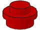 4073-5G Platte plaat 1x1 rond rood gebruikt *1L208/09