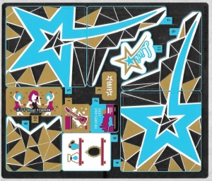 41106stk01 STICKER 41106 FRIENDS Pop Star Bus NIEUW *0S0000