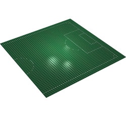 4186pb01-6G Basisplaat 48x48 Half voetbalveld (Pakketzending) groen gebruikt *5W000