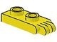 4276-3G Scharnierplaat 1x2 - 2 vingers aan uiteinde (vert) geel gebruikt *1L296
