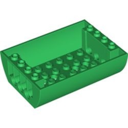 45410-6G Omgekeerde dakpan rond 8x6x2 dubbel (oa cabine) groen gebruikt *