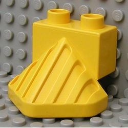 4550-3G DUPLO voorkant trein geel gebruikt *