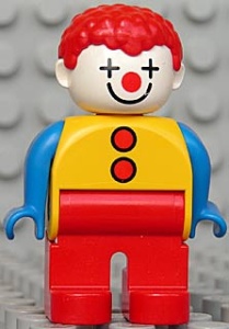4555pb259G Duplo, mannelijke clown gebruikt *