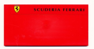 48288pb10-5G Tegel 8x16 met Ferrari logo en SCUDERIA FERRARI (Sticker) rood gebruikt *5T12-01