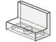 4865-12 Paneel 1x2x1 (bankje) rechte hoeken transparant NIEUW *1L017