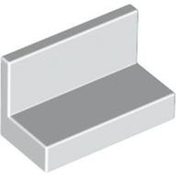 4865-1G Paneel 1x2x1 (bankje) rechte hoeken wit gebruikt *1L017