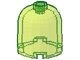 30151-16 Steen, 2x2x1 2/3 dome (hoog) (loc 03-01) Transp.- Neongroen NIEUW loc