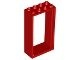 60599-5G Deurpost 2x4x6 rood gebruikt *3D0000