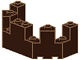 6066-120G Kasteel- kantelen 4x8x2 1/3 bruin, donker gebruikt *