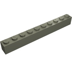 6111-10G Steen 1x10 donker, grijs (klassiek) gebruikt *5K0000