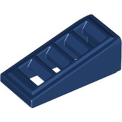 61409-63 Dakpan 18 graden 2x1 met vier sleuven blauw, donker NIEUW *1L190