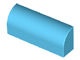 6191-156 Steen, 1x4x 1 1/3 met afgeronde top, geen noppen blauw, middenazuur NIEUW *1L096
