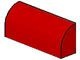 6191-5 Steen, 1x4x 1 1/3 met afgeronde top, geen noppen rood NIEUW *1L096