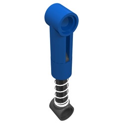 731c06-7G Technic Schokbreker 6.5L, ZACHTE VEER compleet blauw gebruikt *5K500