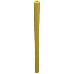 75c08-3G Slang star 3mm doorsnede, 8 noppen lengte (6,4 cm) geel gebruikt *5D0000