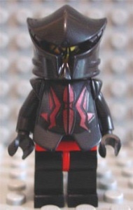 cas256G Vladek Minifig zwart masker, zwarte helm, zwart borstharnas met rode strepen gebruikt *0M0000