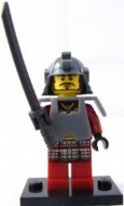 col03-4 Samurai strijder met donkerblauwgrijs samurai zwaard NIEUW *0M0000