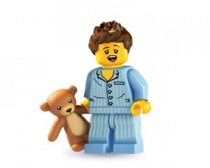 col06-3 Slaapkop met teddybeer en voetsuk NIEUW *0M0000