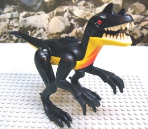 DARaptor1-3 Dinosaurus- Raptor geel NIEUW *