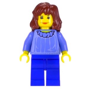 hp001G Hermione, Medium blauw Torso, blauw benen gebruikt *2M0000