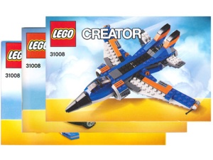 INS31008-G 31008 BOUWBESCHRIJVING- Thunder Wings (3 boekjes) gebruikt *