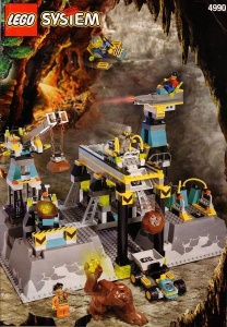 INS4990-G 4990 BOUWBESCHRIJVING- Rock Raiders HQ gebruikt *LOC RBS