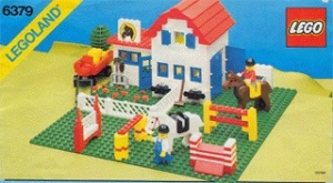 INS6379-GB 6379 BOUWBESCHRIJVING- Riding Stable PUNCHHOLES en PLAKBAND gebruikt *LOC RBL