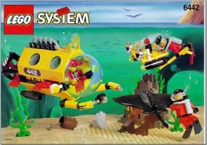 INS6442-G 6442 BOUWBESCHRIJVING- Sting Ray Explorer MET GAATJES gebruikt *LOC RBS