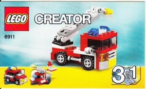 INS6911-G 6911 BOUWBESCHRIJVING- Mini Fire Rescue gebruikt *