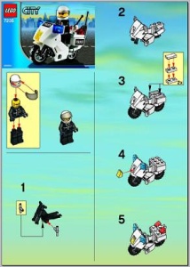 INS7235-G 7235 BOUWBESCHRIJVING- Police Motorcycle gebruikt *