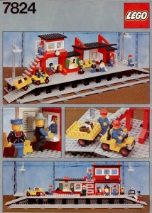 INS7824-G 7824 BOUWBESCHRIJVING- Train Station gebruikt *LOC M4