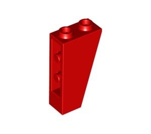 LEGO 2449-5G Omgekeerde dakpan 75 graden 2x1x3 rood gebruikt *3D00004188915