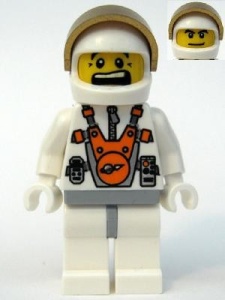 mm011G Astronaut met helm gezicht 2 kanten gebruikt *0M0000