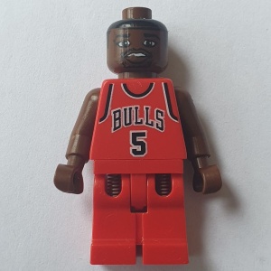 nba021G NBA Jalen Rose, Chicago Bulls #5 gebruikt *0M0000
