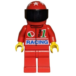 oct031G Octan - Racing met witte helm, zwarte vizier gebruikt *0M0000