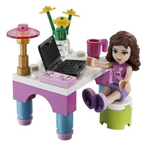 Set 30102 - Friends: Olivia's Desk (polybag)- NIEUW