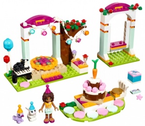 Set 41110-G - Friends: Birthday Party D/H/97%- gebruikt