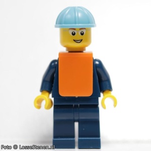 trn151 Maerk spoorwegwerker 3 Maerksblauwe helm oranje vest NIEUW *0M0000