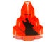 10178pb01-18 Zwarte wolf (maansteen) transparant neonoranje NIEUW *0M0000