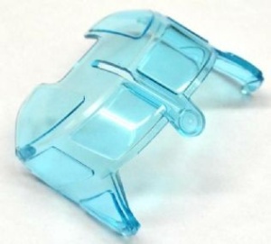 11297-15 Glas voor cockpit 6x8 transparant lichtblauw NIEUW *