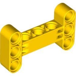 14720-3 Technic, Hefbalk dik 3x5 H-vorm geel NIEUW *1D000