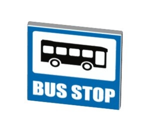 15210pb020-1 Verkeersbord- vierkant, met bus en BUS STOP zwart NIEUW *