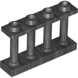 15332-77 Balustrade-hek 1x4x2 met VIER noppen bovenop grijs, donkerparel NIEUW *5D006