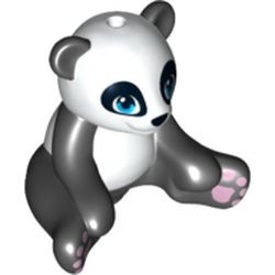 16674pb01-11 Panda, zittend zwart NIEUW *0D000