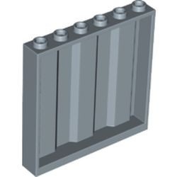 23405-55 Paneel 1x6x5 met planken (zijkanten) blauw, zandkleurig NIEUW *5D0000
