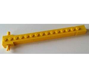 2350apb01-3G Kraanarm buitenzijde oude type met zwart links-rechts oatroon geel gebruikt *0D000