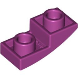 24201-71 Omgekeerde dakpan 2x1 rond magenta NIEUW *1L000