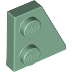24307-48 Wig plaat 2x2 rechts groen, zandkleurig NIEUW *1L221+2
