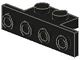 2436-11 Verbindingsplaat 1x2- 1x4 zwart NIEUW *1L361